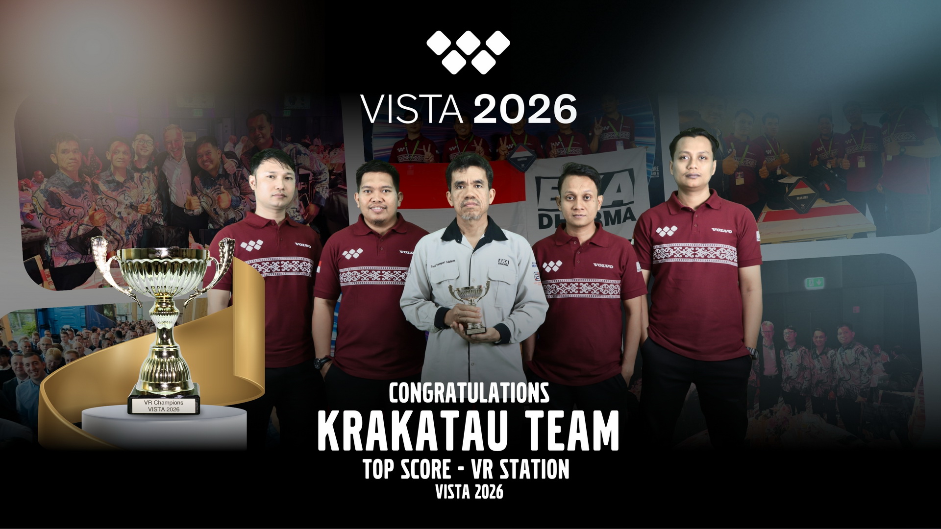 Tim dari Eka Dharma Jaya Sakti Raih Top Score VR Station di Ajang Global VISTA 2026 Swedia